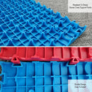 1.8 cm thick plastic interlocking floor tiles/grilles for car wash bays and car detailing shops - plastic divider mats - gray （1pc）