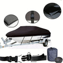 12-14ft Boat Cover Trailerable Marine Grade 600D Black
