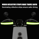 Cycling Gloves - 1 Pair - Extra Padded Cycling Gloves - Warm Gloves - Cycling Gloves - Scooter Gloves - Hand Warmers - Bicycle Accessories - With Reflective Strips - Winter - Windproof - Waterproof （Black）