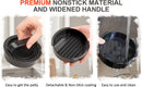 3-in-1 Hamburger and Hamburger Press - Hamburger Mold - Non-stick, Durable Patty Maker for Stuffed Burgers and Sliders - Easy to Clean - Black