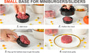 3-in-1 Hamburger and Hamburger Press - Hamburger Mold - Non-stick, Durable Patty Maker for Stuffed Burgers and Sliders - Easy to Clean - Black