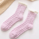 Slippers and socks - lounge socks - 7 pairs - Women's lounge socks - Soft and comfortable women's lounge socks - Comfortable, warm, thick and soft