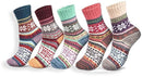 Socks (5 pairs) - Home Socks - Women's Christmas Socks - Winter Warm Women's Socks - Christmas Gift for Mothers, Daughters, Grandmothers, Babysitters, Young Girls, Sisters - Christmas Gifts for Women - Christmas Socks