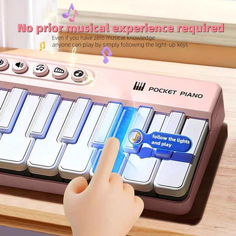 Mini Keyboard Piano - Piano for Kids - Toys for Children - Educational Toys - Portable Pocket Piano - Pink