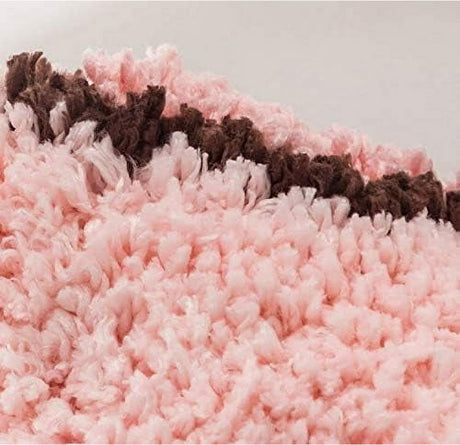 Thick and soft pink bath mat with pig motif - bath mat - bathroom showroom - non-slip bath mat - play mat - home decoration - indoor mat (sleeping pig)