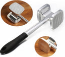Meat Hammer Aluminum - Meat Tenderizer - Meat Beater - Kitchen Utensils - Silver Colored - BBQ Accessories