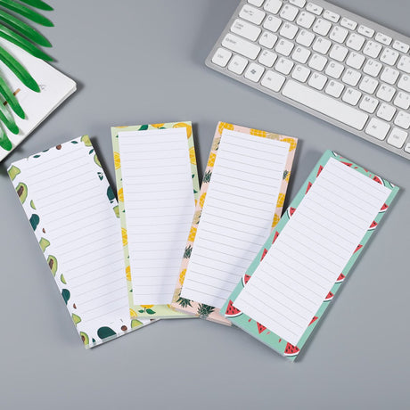 Sticky Notes - 4-pack - Magnetic Sticky Notes - Magnetic Message Board - Fridge Magnets - Removable Fridge Magnets - Magnetic Notebook for Fridge
