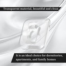 Hooks - Mini Light Clips | Self-Adhesive Lighting Hooks - Cable Holder Organizer - Set of 20 Hooks incl. Adhesive Strip