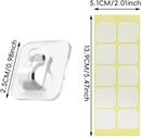 Hooks - Mini Light Clips | Self-Adhesive Lighting Hooks - Cable Holder Organizer - Set of 20 Hooks incl. Adhesive Strip
