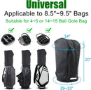Golf Bag Cover - Waterproof Rain Cover - Golf Bag Rain Cover - Fits Almost All Travel Bags Golf Bag - Carrying Cart for Men and Women Golfers (Color: Canvas Black)