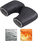Cycling Gloves - Extra Padded Cycling Gloves - Waterproof Gloves - Warm Gloves - Cycling Gloves - Scooter Gloves - Hand Warmers - Bicycle Accessories - With Reflective Strips - Winter - Windproof （Black）