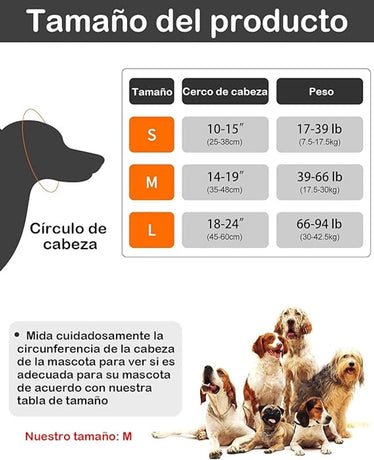 Dog Earmuffs - Noise-Reducing Earmuffs - Comfortable Headband - Shock Resistant - Lightning Protection - Waterproof - M