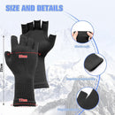 2 pairs of fingerless gloves - plain gloves for fall and winter - warm gloves with half fingers - long knitted - fingerless gloves - one size fits all - wristbands - black and gray