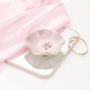 Ceramic Jewelry Bowl - Room Decor, Key Holder, Ring Holder, Jewelry Tray, Jewelry Tray, Drip Tray, Bedside Table Decoration (Pink)