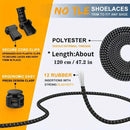 Sneaker Laces 120CM suitable for Sneakers - Elastic laces without a knot - Suitable for students and adults - With strong buckle and quick-release function (Green)