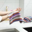 Tablecloth - Children's Towels - Mixed Colors - Super Absorbent - Kitchen Towels - Cotton Cleaning Cloths - 8 Pack (30 cm x 30 cm)
