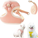 Dog Harness - Dog Harness - Dog Harness for Small Dogs - Anti-Pull Harness - Y-Shaped Harness - Pet Harness - Cat Escape Harness - Adjustable Harness for Small and Medium Dogs (Pink, Size S)