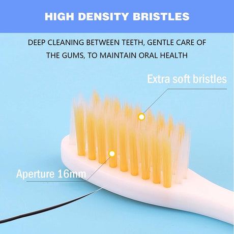 4-pack toothbrushes - Travel toothbrushes - Foldable toothbrushes - Foldable travel toothbrushes - Portable soft toothbrushes - Easy to carry