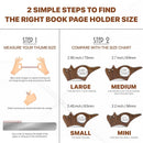Book Binder - Cat-shaped book binder - Smooth walnut bookshelf - Thumb-shaped book binder - Reading aid - Ideal gift and reading accessory for book lovers - Gift for book lovers and literature enthusiasts (S)