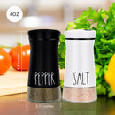 2-piece - stainless steel - with adjustable spout - farmhouse style - salt and pepper shaker