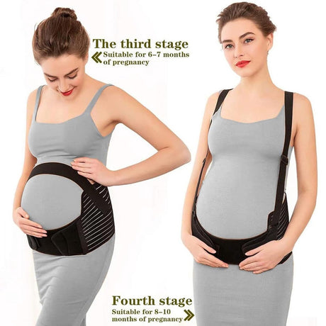 Abdominal Support Band - Pregnancy - Black XXL