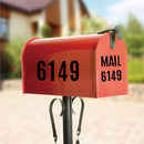 letter stickers - 10-sheet vinyl letter stickers - 2-inch self-adhesive alphabet and number stickers - waterproof - suitable for mailboxes, windows, doors, cars, boats, house numbers (black)