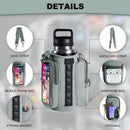 Magnetic Sports Bag with Adjustable Shoulder Strap - Includes Water Bottle Holder and Pocket - for Sports, Workouts, Travel & Work（White）