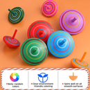 30 Children's Spinning Tops - Creative Mini Wooden Spinning Tops - Perfect as a birthday or Christmas gift for children aged 3 to 7 (random colors)