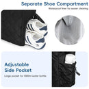 Backpack - Tennis bag - Handbag - Sports bag - Waterproof racket bag - Suitable for multiple rackets with shoe compartment - Black