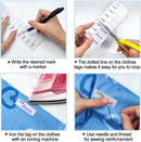 200 pcs iron-on name labels with pen - washable labels - woven labels for clothing, school uniforms, bags, towels, hats, gloves, scarves