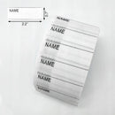 200 pcs iron-on name labels with pen - washable labels - woven labels for clothing, school uniforms, bags, towels, hats, gloves, scarves