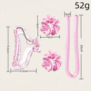 Set of 9 - Heat-Free Curling Iron - Curling Set for Home Use (Purple)