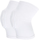 Elbow Pads - 1 Pair Arm Support Fitness Arm Knee Pads - Breathable Anti-Impact Sponge Elbow Pads - Suitable for Basketball, Football, Tandem Elbow Pads, Volleyball, White