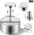 Hamburger Press - Round Stainless Steel Non-Stick Hamburger Press - Patty Mold - Grilling Tool - Patty Mold