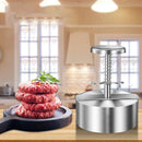 Hamburger Press - Round Stainless Steel Non-Stick Hamburger Press - Patty Mold - Grilling Tool - Patty Mold