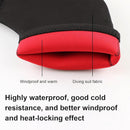 Cycling Gloves - 1 Pair - Extra Padded Cycling Gloves - Warm Gloves - Cycling Gloves - Scooter Gloves - Hand Warmers - Cycling Accessories - With Reflective Strips - Winter - Windproof - Waterproof - Black
