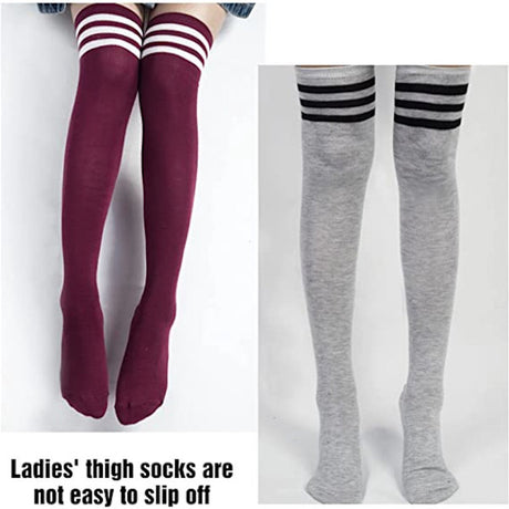 Knee Socks - 6-pack - Overknee Socks - Socks - Women's Overknee Socks - Girls' Boot Socks - Knee Socks - Casual Clothing - Cosplay - Christmas Gift - Birthday Gift
