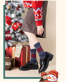 Socks - 5 pairs - Christmas socks - Lounge socks - Warm socks - Cute mid-height reindeer women's socks - Christmas sock set - Christmas gift - Birthday gift - Reindeer series