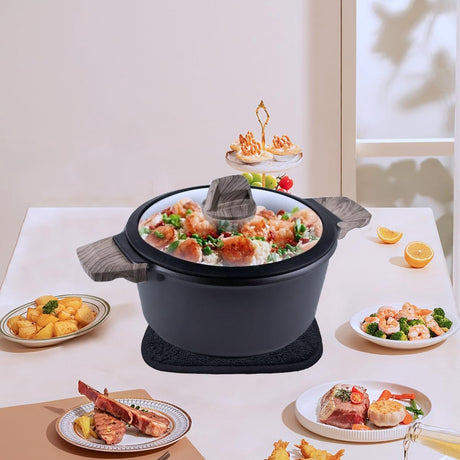 Set of 2 heat insulation mats - thickened - heat insulation mat - anti-scalding - microwave gloves - silver cloth - pot holder