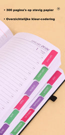 2026 Daily Planner – 2026 Adult Agenda – 1 Day on 1 Page – 365 Day Planner & Notebook – 14.0*20.8cm – Brown