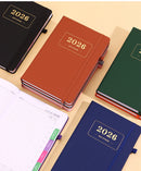 2026 Daily Planner – 2026 Adult Agenda – 1 Day on 1 Page – 365 Day Planner & Notebook – 14.0*20.8cm – Brown