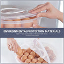 Versatile Storage Box - with Lid and Handle - Egg Carton - Holds 30 Cake Eggs - 12/3.5 Inches - Perfect for Cheesecake, Corn Pie, Fruit - White and Clear (One)