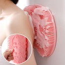 Shower Mat - Non-Slip Bath Mat - Foot Cleansing Pad, Back Scrub Pad, Exfoliating Bath Scrub Pad, Non-Slip Wall Suction Cup - Suitable for Men and Women (Vegetable)