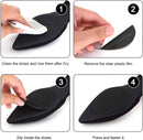 4 pairs of non-slip insoles - non-slip rubber insoles for soles - self-adhesive insoles - unisex insoles - noise-reducing sole pads
