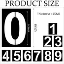 Number Stencil Set - Address Stencils 0-9 - Reusable Plastic Number Stencils - Cake Stencils - Paint by Number Stencils 6 inch