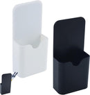 2-pack magnetic pen holder - magnetic marker holder - whiteboard - refrigerator - marker holder for metal surfaces (black and white)