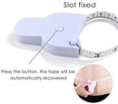 Measuring tape - for clothing and body measurements - centimeters and inches - white