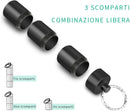 Small Pill Boxes (2-piece) - Keychain - Travel Metal - Pill Dispenser - Convenient Pill Storage