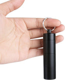 Small Pill Boxes (2-piece) - Keychain - Travel Metal - Pill Dispenser - Convenient Pill Storage