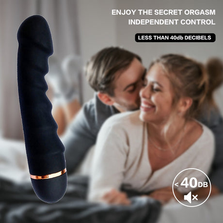 Vibrator - Dildo | Sex Toys for Couples - Sex Toys for Women - Sex Games - Sex Toys - Female G-Spot Clitoral Vibrator - Sex Toys for Adults - AV Vibrator - Dildos - Female Masturbator (Black)